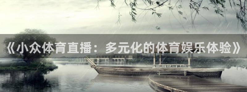 乐球体育直播免费在线观看：《小众体育直播：多元化的体育娱乐体验》