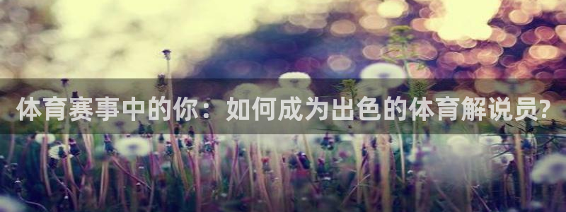 jrs乐球直播免费观看：体育赛事中的你：如何成为出色的体育解说员?